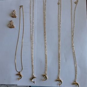 Collection of gold filled dolphins